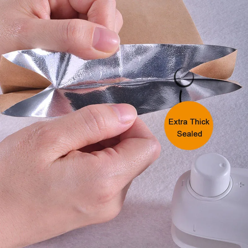 Портативная мини упаковочная машина для пищевых пакетов перезаряжаемая через USB