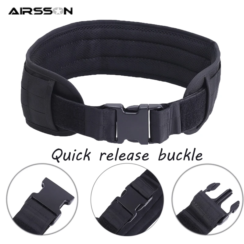 Мужской тактический мягкий пояс MOLLE 1000D Регулируемый армейский военный для