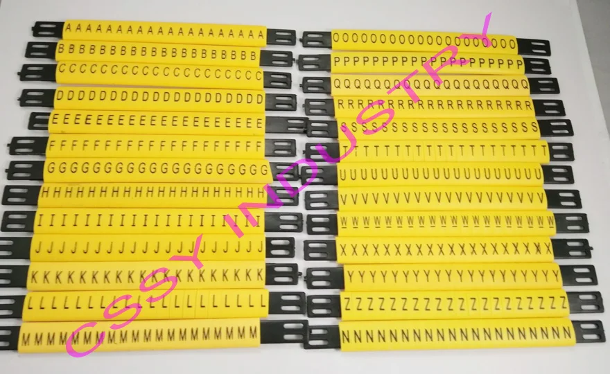 

28pcs/lot MS-90mm cable marker line and 4mm2 Flat cable marker ABCDFEFGHIJKLMNOPQRSTUVWXYZ +-different Letter