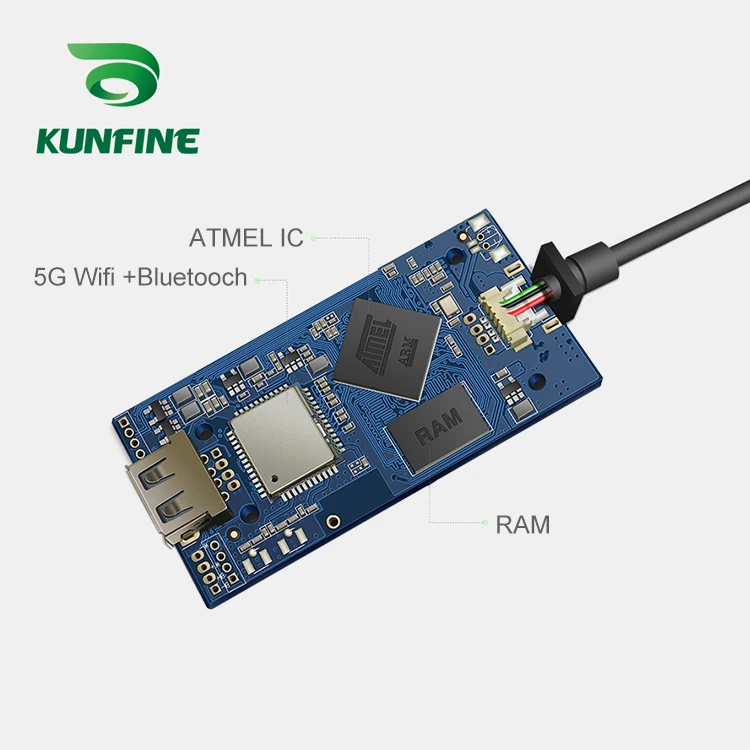 KUNFINE Wireless Apple CarPlay Dongle for Android Car stereo Unit USB Carplay Stick with Adapter | Автомобили и мотоциклы