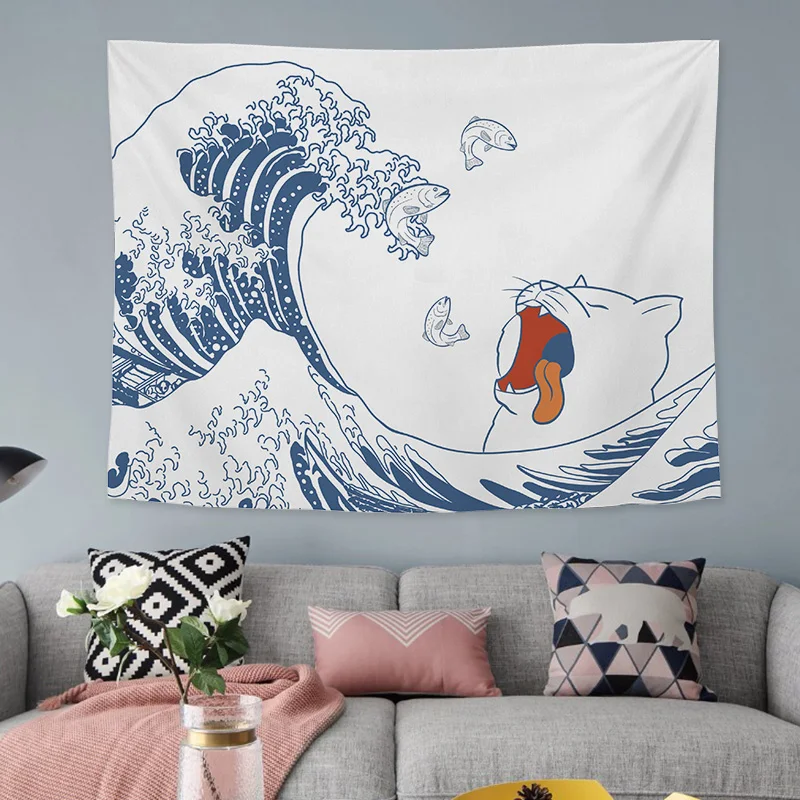 3d Аниме фон настенная ткань день рождения Искусственный гобелен покрывающая