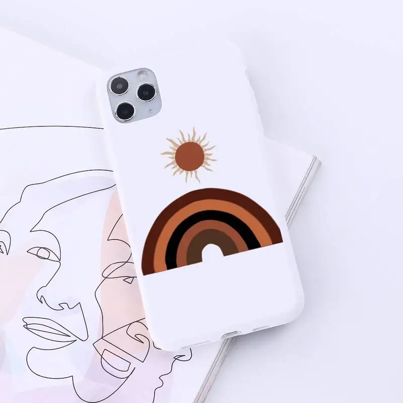 

Golden sun glitter pattern Phone Case Candy Color for iPhone 6 7 8 11 12 s mini pro X XS XR MAX Plus