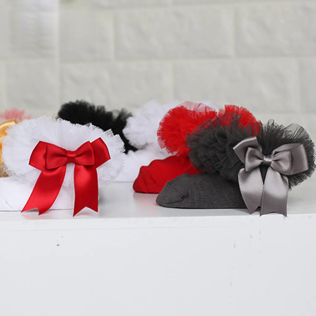 3 предмета детские кружевные носки с цветочным рисунком для малышей хлопковые