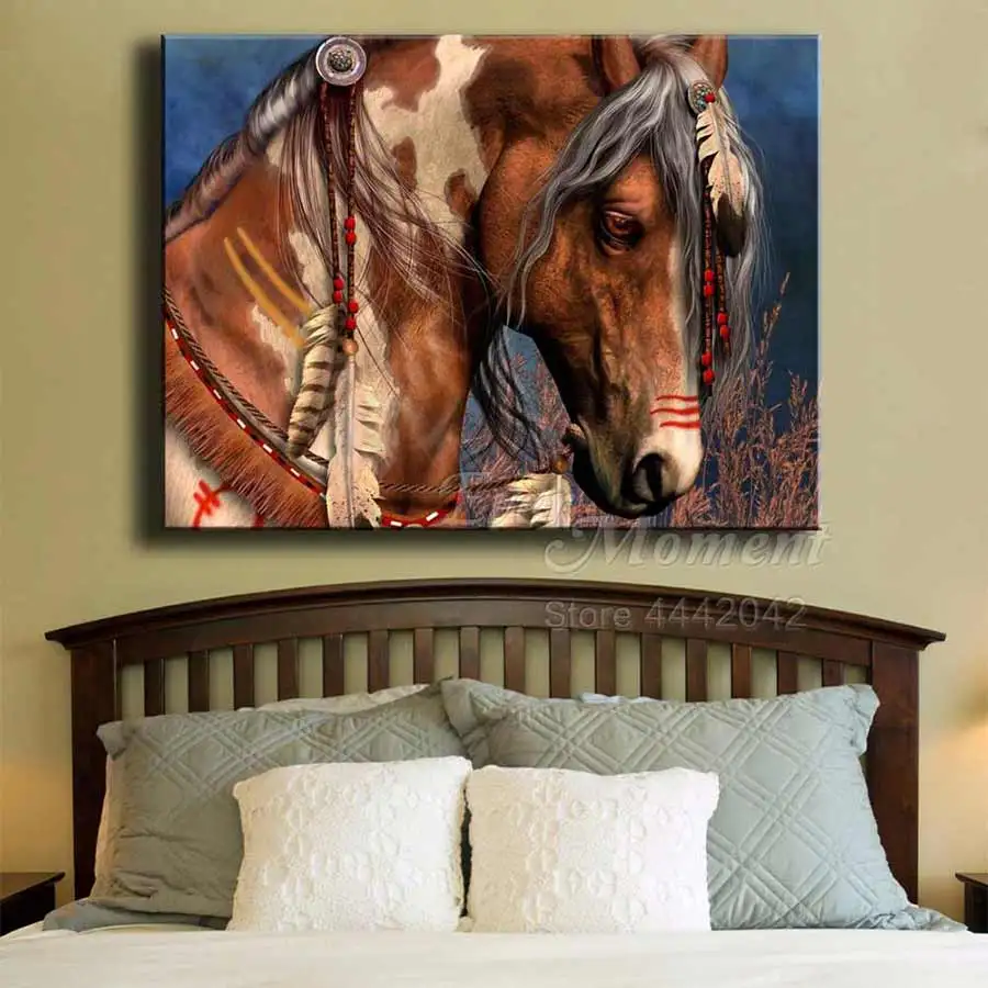 Когда-либо в настоящий момент украшение дома алмазная живопись Лошадь полная