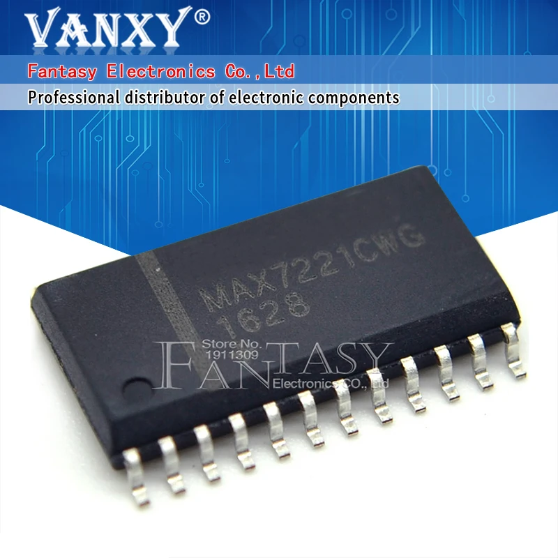 

5 шт., MAX7221CWG SOP24 MAX7221 SOP SMD 7221CWG SOP-24