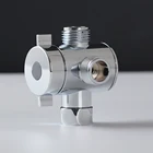 Хромированный переводной клапан для душа из АБС-пластика 12 дюйма, регулируемый тройной адаптер, запасная часть для ванной комнаты