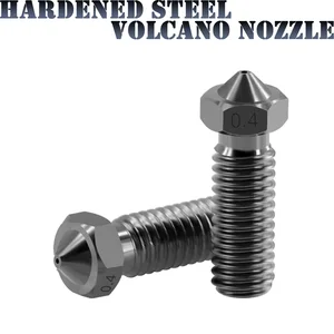 Форсунка Volcano из закаленной стали 1,75 мм M6 для высокотемпературной 3d-печати или наполнителя из углеродного волокна для E3D Volcano Sidewinder X1