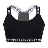 puberty growing young girls underwear soft padded cotton x shaped back training bra dance yoga sport undies bras top 7 14 years