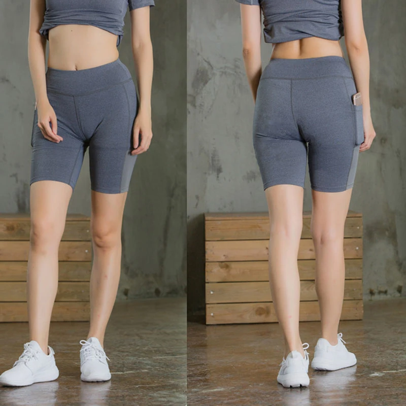 Горячая Талия женские шорты для йоги фитнес бег стрейч облегающие спортивные