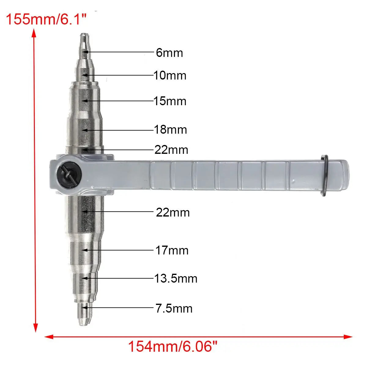

Hot Refrigeration Copper Pipe Tube Expanders Manual Tube Expander Air Conditioner Swaging Kit Install Repair Hand Expanding Tool