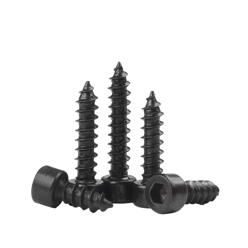 

M2 M2.6 M3 M4 M5 Socket Head Cap Screw Self-tapping Hex Socket Head Cap Screw Metric Thread Hexagon Self Tapping Bolt Black
