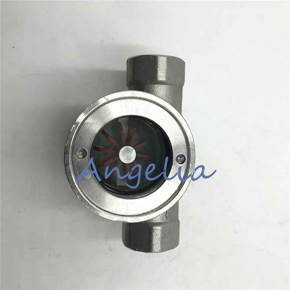 1-1/4 &quot 1-1/2&quot 2 &quotBSP Нержавеющая сталь 304 индикатор потока воды с пластиковым