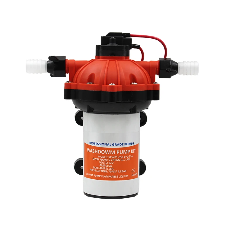 Комплект насоса высокого давления 5 GPM 70 PSI для мойки автомобилей 12 В | Автомобили и