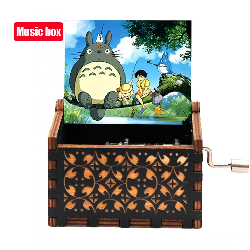 Музыкальная шкатулка Totoro с принтом тонари без Тоторо музыкальная ручной работы