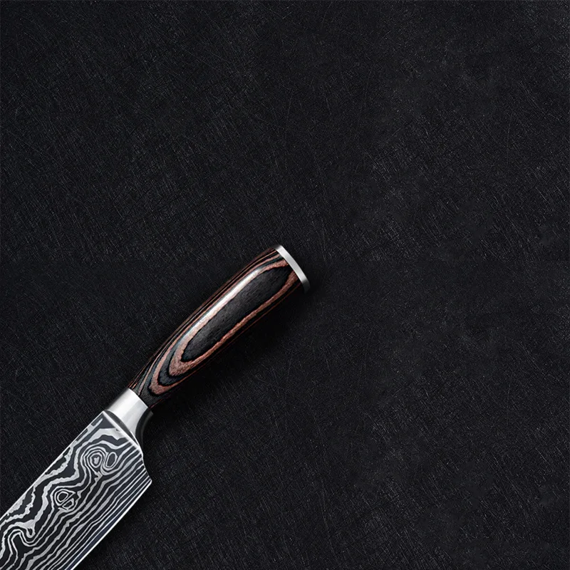 

7 inch Stainless Steel Kitchen Knife Slicing Knife Chef Knife Japanese Meat Cleaver Knives Cutter