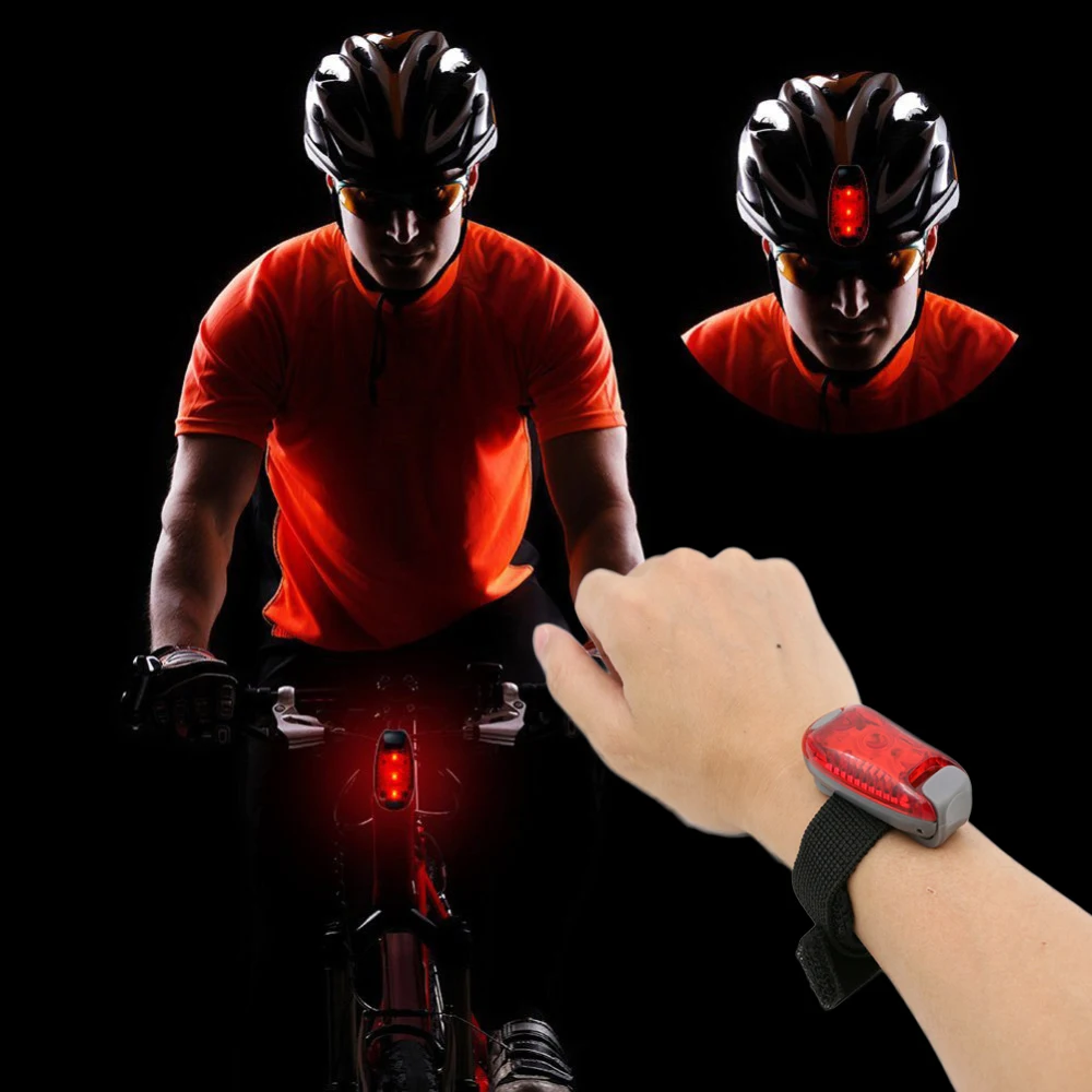 Мини вспышка для велосипеда велосипедная Передняя Задняя фара шлема красная