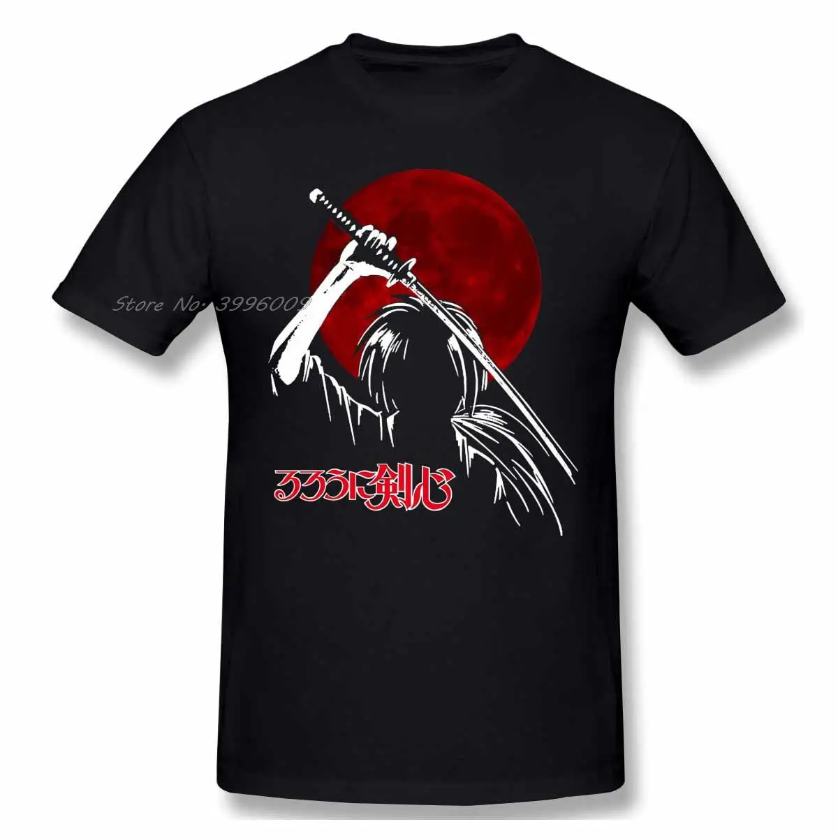 

High Quality O-Neck 100 Cotton Trending Battosai The Assassin T-shirt Rurouni Kenshin sleeve short