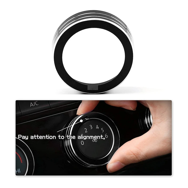 Car Aluminum Alloy Audio Air Conditioner Knob Switch Button Cover Decoration for Golf 7 MK7 2016-2019 | Автомобили и мотоциклы