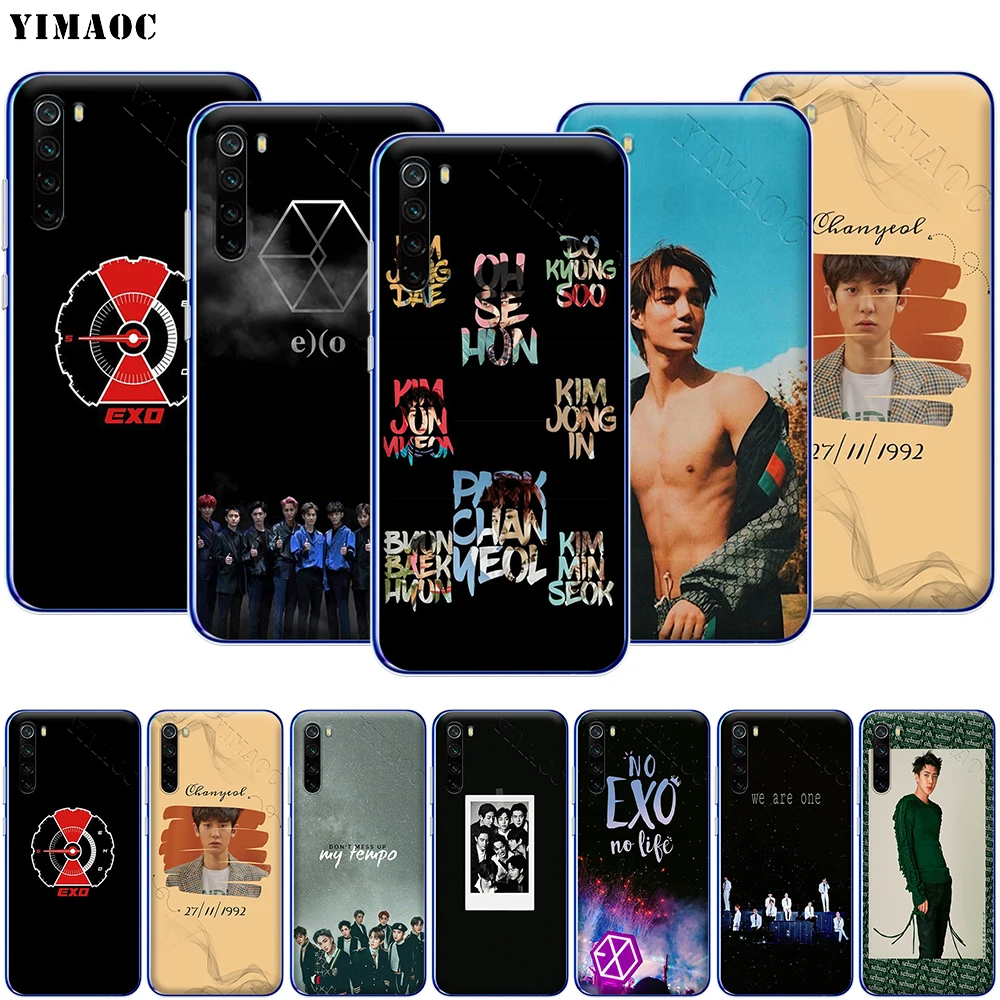 Чехол для телефона YIMAOC Sehun Chanyeol EXO Xiaomi Redmi Note 8 8A 7 6 5 5A Pro 4X 4A Prime Plus|Бамперы| |
