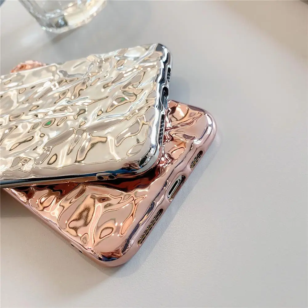 3D Dream Shell Luxury Silver Gold Foil Phone Case for iPhone 14 13 12 Mini 11 Pro XS Max XR X 7 8 Plus SE20 White Black Cover
