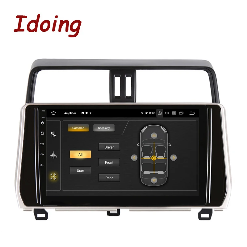 Автомобильная Мультимедийная система Idoing 10 2 дюйма Android для Toyota Land Cruiser Prado 150 2017