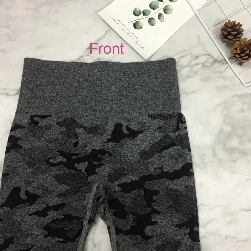 Женские Новые камуфляжные бесшовные леггинсы с высокой талией женский