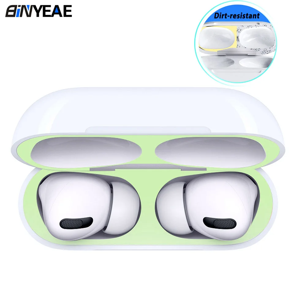 Металлический пылезащитный чехол для Apple Airpods Pro защитная пленка аксессуары |