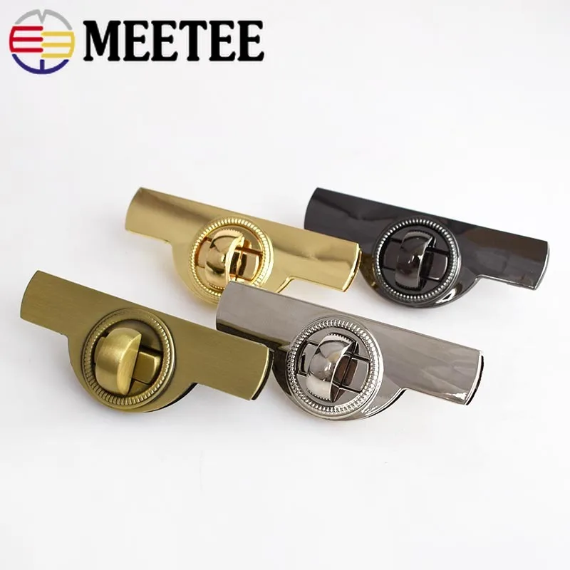 Meetee 2/5 шт Арка металлический замок пряжки для сумочки пряжка кольцо тянуть твист