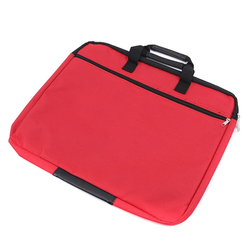 

Portable document bag canvas A4 office zipper bag large capacity men women handbag multi-layer information bag briefcase meeting