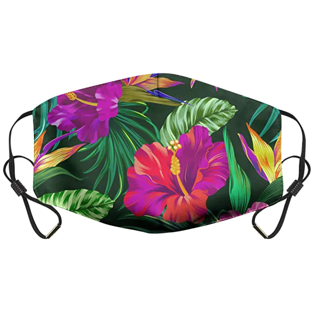 

3d Flower Print Pollution Pm2.5 Mask Dust Respirator Washable Reusable Unisex Outdoor Travel Cycling Mouth Masks In Stock
