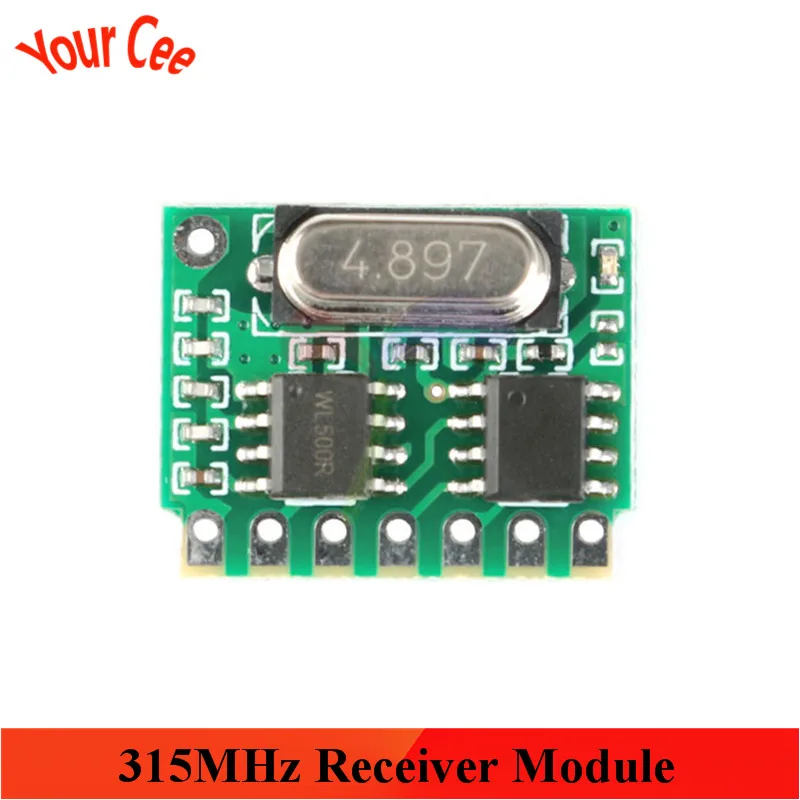 315 МГц/433 МГц модуль декодирования приемника Беспроводная плата PT2272 тип обучения