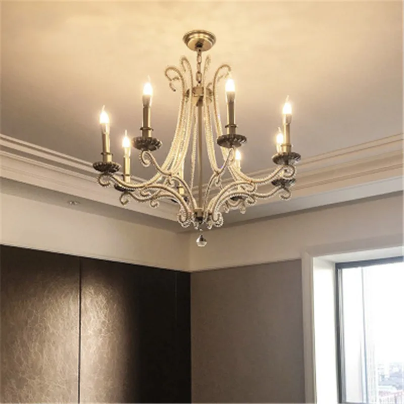Хрустальная люстра в американском стиле для гостиной художественные