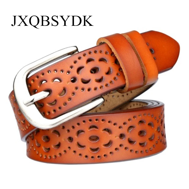 

Ремень JXQBSYDK Женский, модный однотонный кожаный пояс с ажурным узором