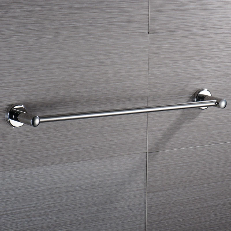 

Stainless Steel Towel Rack Bar Rail Wall Mounted Holder Bathroom Hotel 60cm