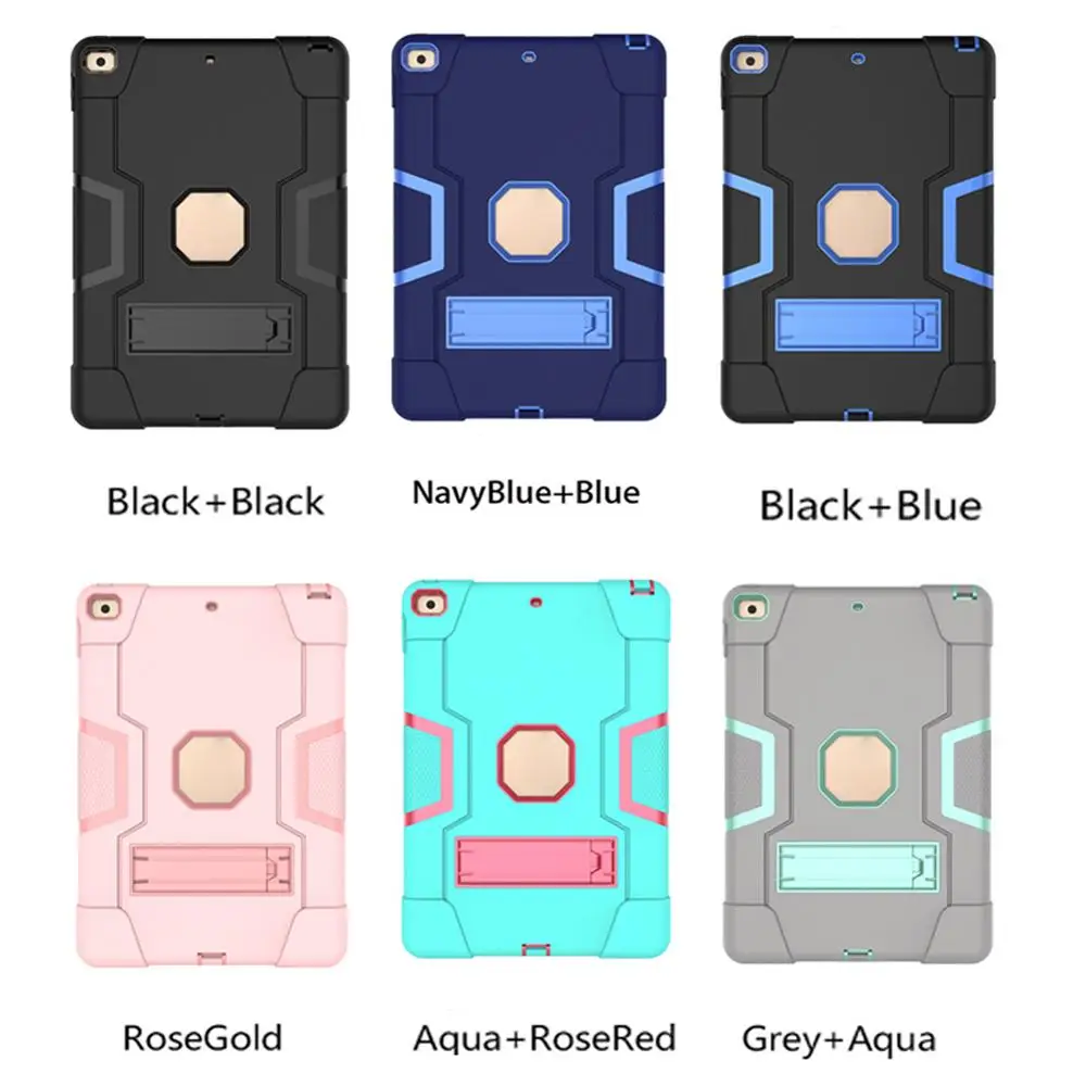 New For iPad 10.2 7th Gen 2019 Case Rugged Shockproof Heavy Duty Hybrid Three Layer Armor Defender Kids Child Proof Cover |