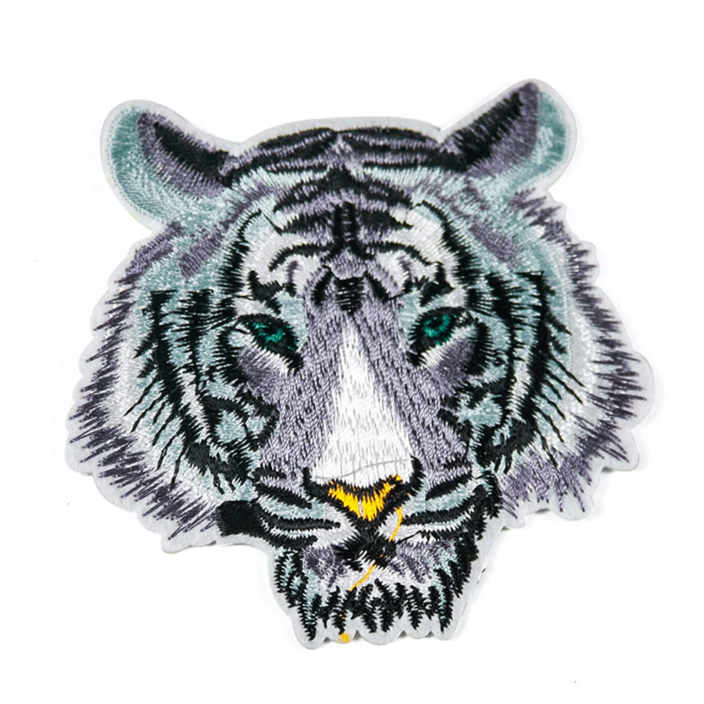1 шт. Изысканная нашивка украшение головы тигра животное куртка разделение