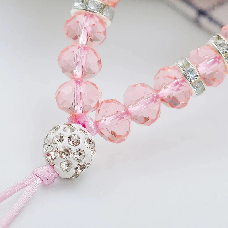 Artificial Crystal Neck Necklace Strap Lanyard U Disk ID Work Card Mobile Cell Phone Chain Straps Keychain phone Hang Rope