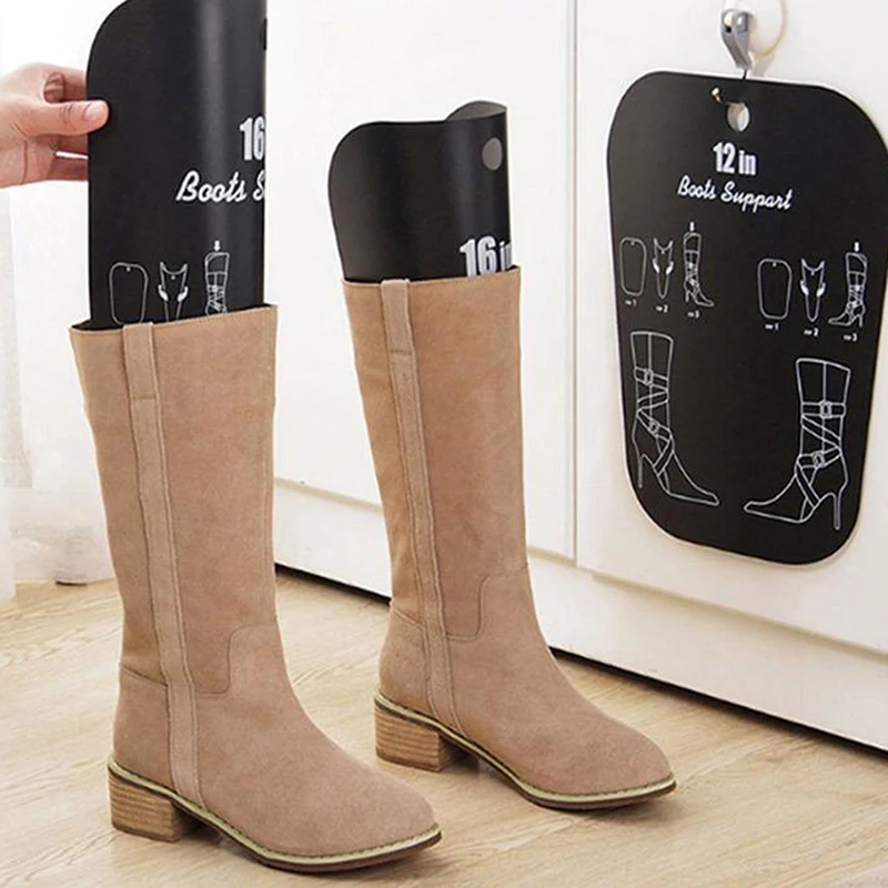 

Hot Sale 1/2pcs Black Boots Boot Shaper Stands Form Inserts Tall Boot Support Keep Boots Tube Shape For Women And Men