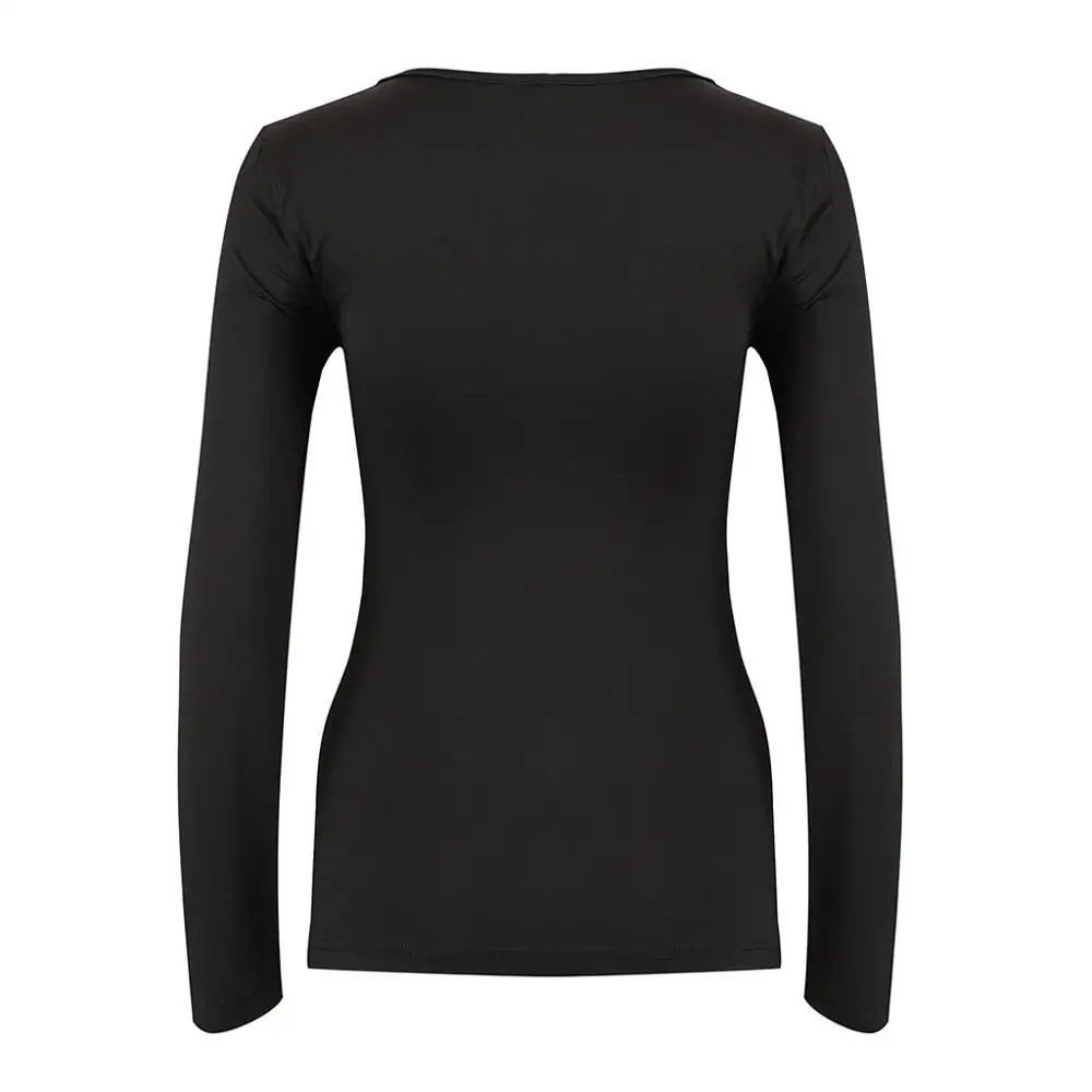 Новинка 2020 женская сексуальная открытая футболка осенняя с круглым вырезом и