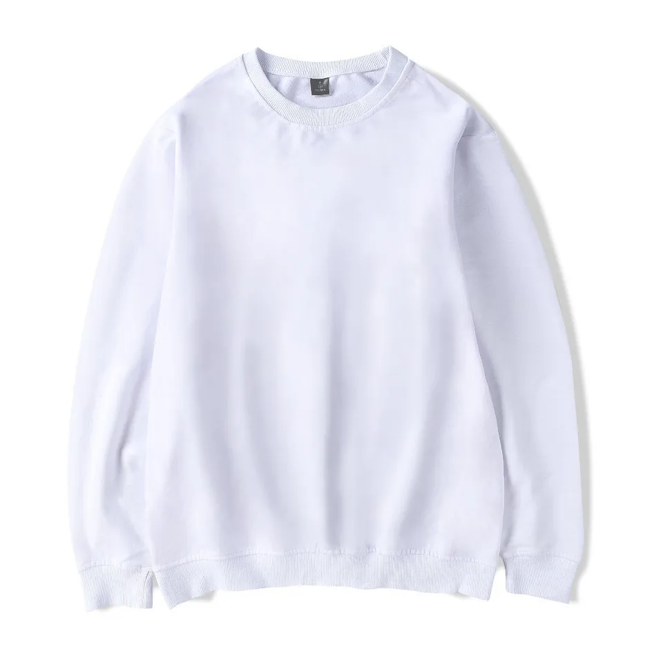 

Однотонный пуловер с круглым вырезом, свитер, европейский и американский тренд, Стандартная рубашка в стиле Харадзюку