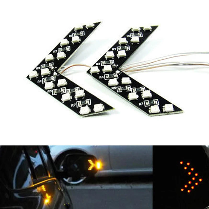 

Светодиодная стрелка 14SMD для зеркала заднего вида, 2 шт.