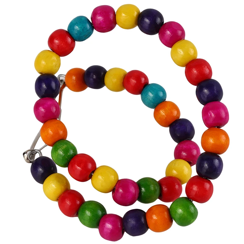 Деревянные бусины с попугаем вращающаяся лестница для скалолазания игрушка