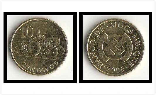 Мозамбик 10 центавос коллекция монет Африки 100% оригинальная Unc Новинка | Дом и сад