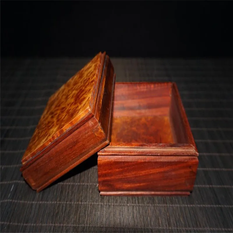 Шкатулка из красного дерева коробка ювелирных изделий браслет бусы Будды для