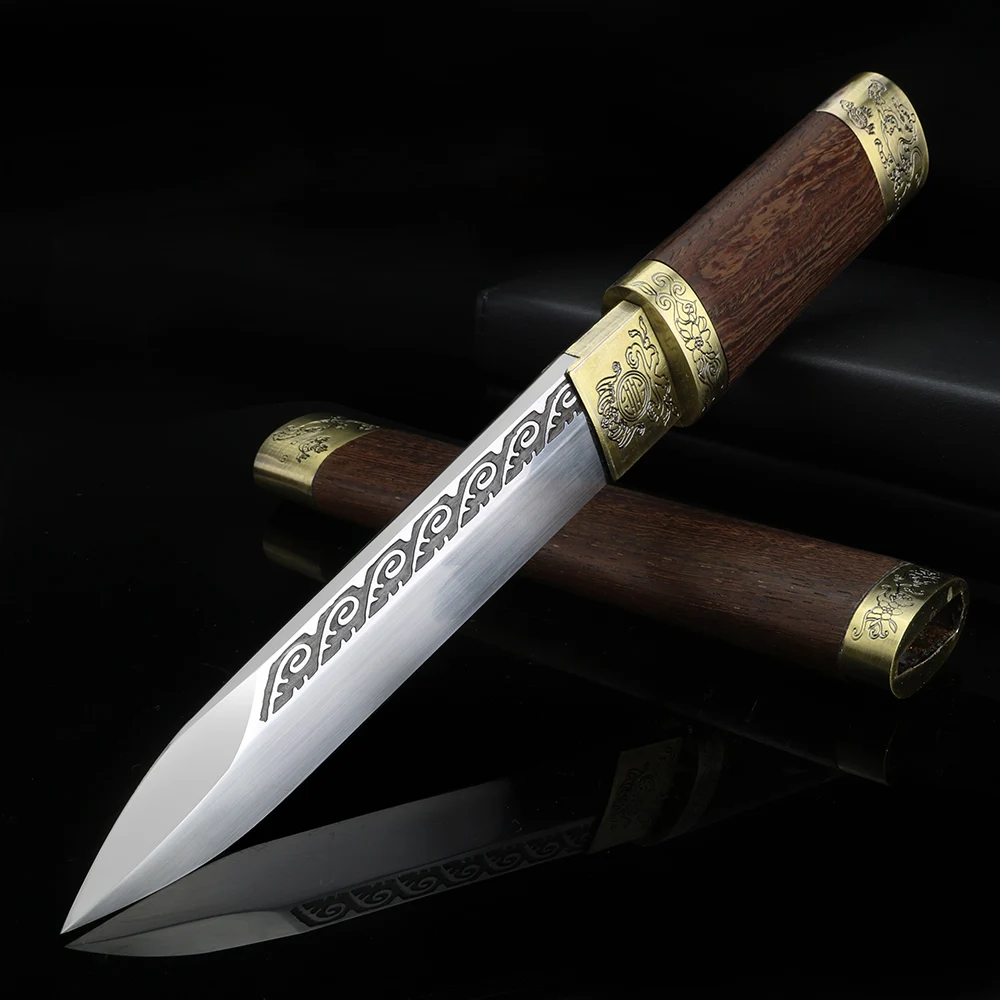 Outdoor short knife high quality collection handmade retro self-defense folding wild hunting | Инструменты