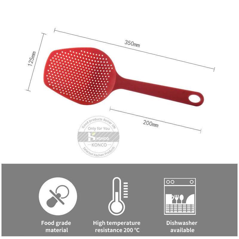 Konco Кухня Дуршлаг Сито для овощей Совок Ложки Фрай Еда сетки удобный фильтр