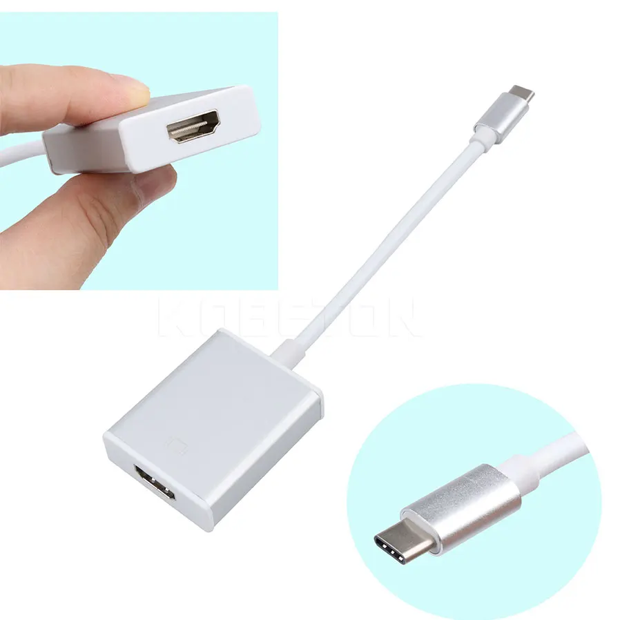 Высококачественный Кабель адаптер kebidu типа C USB 3 1 штекер гнездо 1080P HDTV для