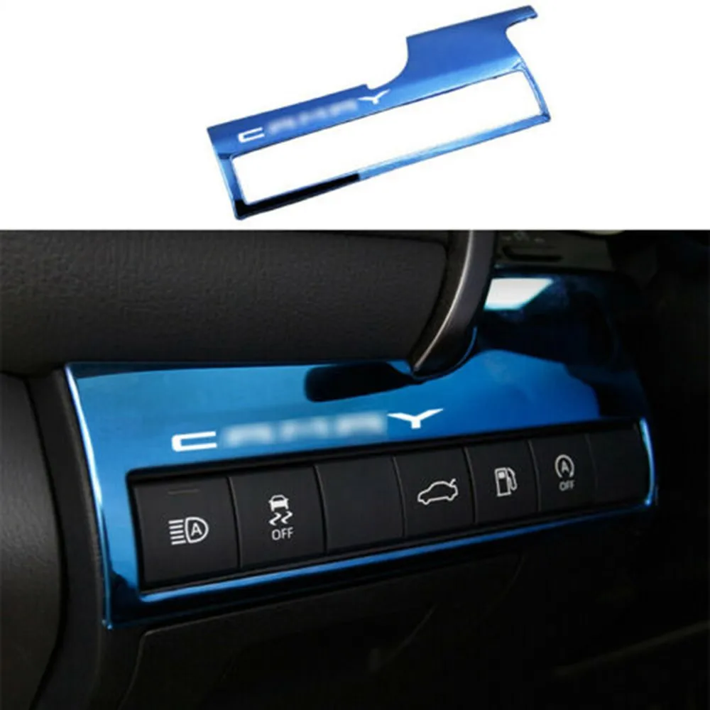 

Car Headlight Button Panel Cover Trim For Toyota Camry 2018-2021 Car Interior Decoration Panel Cover Trims