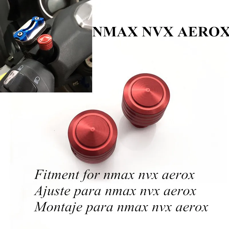 Модифицированный мотоцикл nmax155 nmax125 nmax150 aerox155 nvx155 винт зеркальный винт крышка код крышки для yamaha xmax nvx - Цвет: 2 different Red