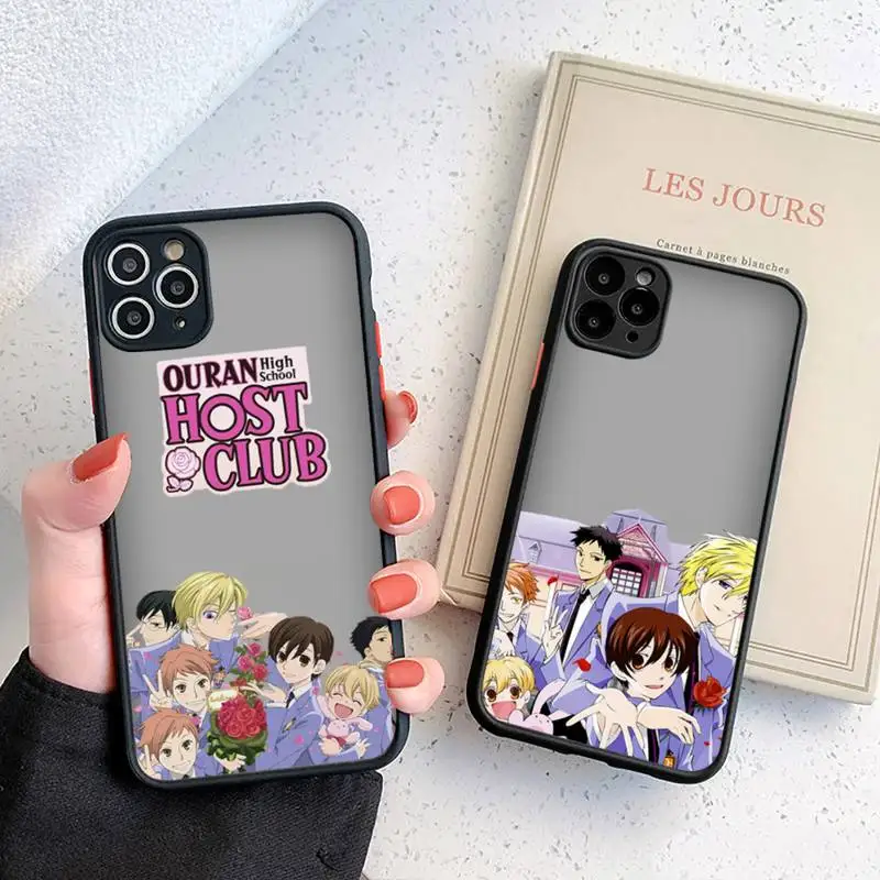 

Oran High School Host Club Phone Case For iphone 12 11 8 7 plus mini x xs xr pro max matte transparent cover